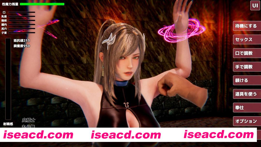 【触摸养成SLG/3D】被囚禁的女骑士 – 转世成为兽人的我和女骑士 V1.00【1G/日文配音】