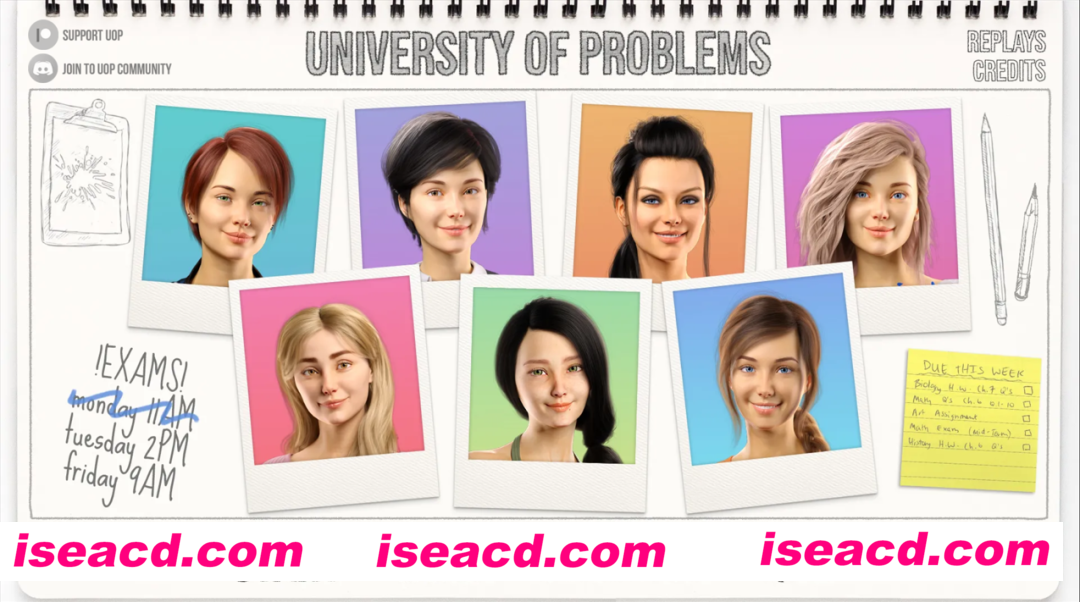 【欧美SLG/汉化/动态】问题大学 学院情缘 University of Problems ver1.6.0 汉化版【3.11G】